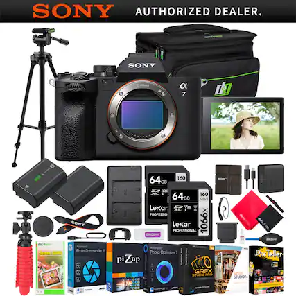 SONY AUTHORIZED DEALER.
SONY E-mount α7
64GB 160 MB/s Lexar V30 PROFESSIONAL 1066x
BONY SC doodpar Screen GUARD 3.5
SONY Ashampoo Photo Commander 16
piZap
Ashampoo Photo Optimizer 7
GRFX STUDIO PRO
PixTeller MOVIE STUDIO PRO
6 - Md