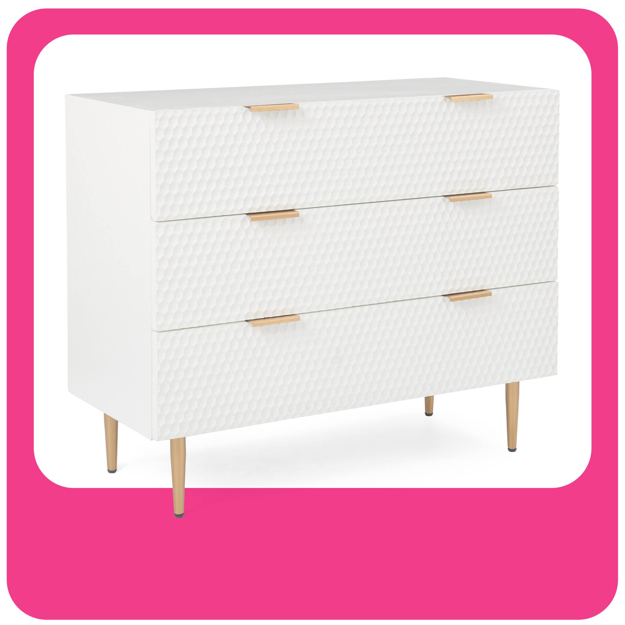 Front. Click365 - Click365 Kingston Modern Chest of Drawers - White.