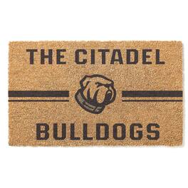 Jardine - Citadel Bulldogs 18" x 30" Team Logo Doormat - Brown