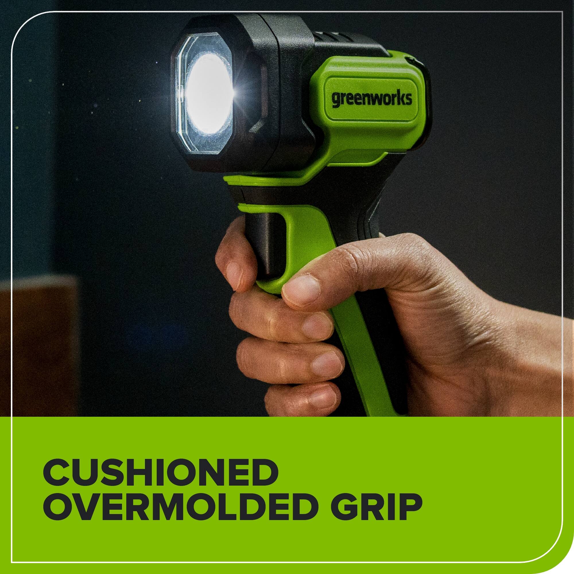 greenworks CUSHIONED OVERMOLDED GRIP