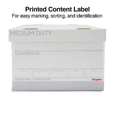 Printed Content Label  
For easy marking, sorting, and identification  

MEDIUM DUTY  

CONTENTS:  
ST59216 4PK | ST59217 12PK  

Staples