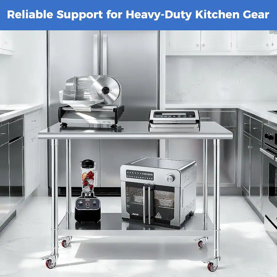 OSTBA 24 × 60 Prep Table, NSF Commercial Heavy Duty Work Table with ...