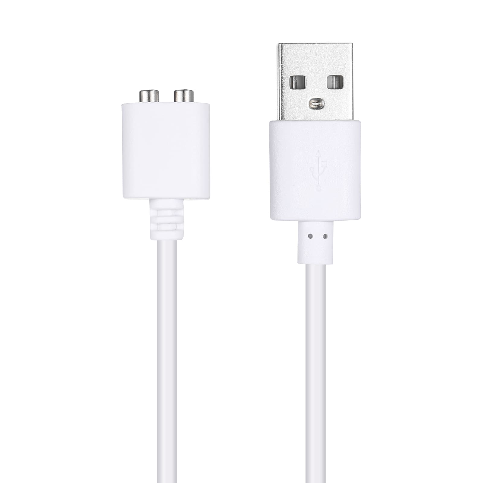 Unique Bargains - Magnetic USB DC Charger Cable, 5mm, 2.6ft, USB, Single Polarity - for Rechargeable Toys & Electric Toothbrush - White