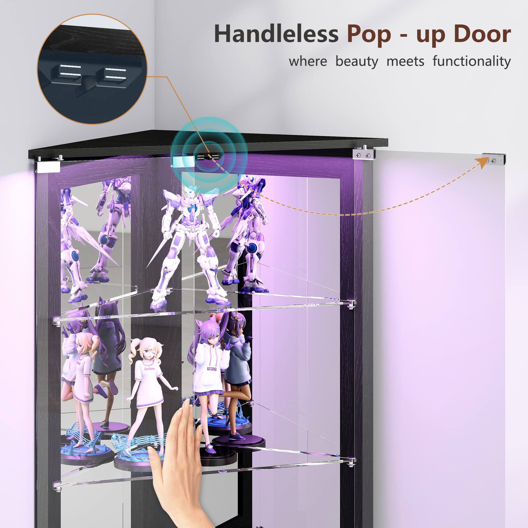 Handleless Pop-up Door
where beauty meets functionality