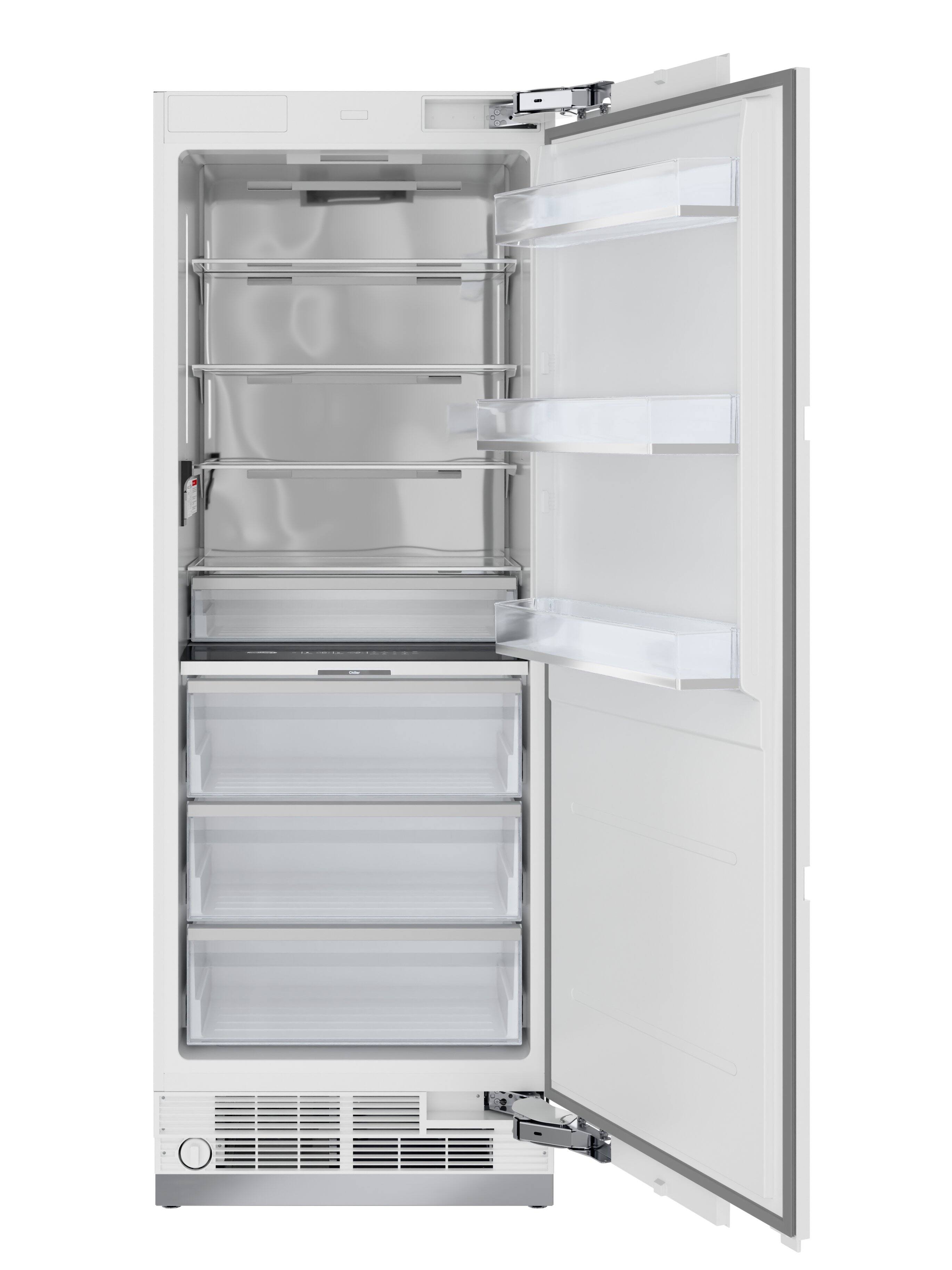 Alt View 3. Koolmore - Panel Ready Column Refrigerator and Freezer, 30" Refrigerator and 24" Freezer - White.