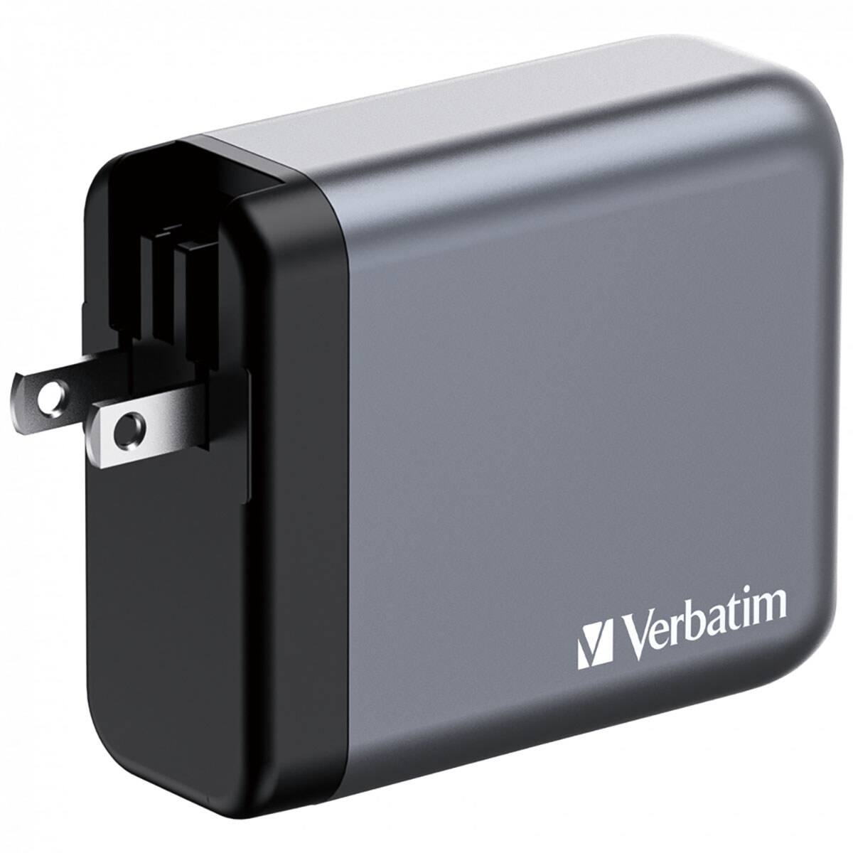 Alt View 1. Verbatim - Verbatim 140W 4-Port GaN Wall Charger - Black/Gray.