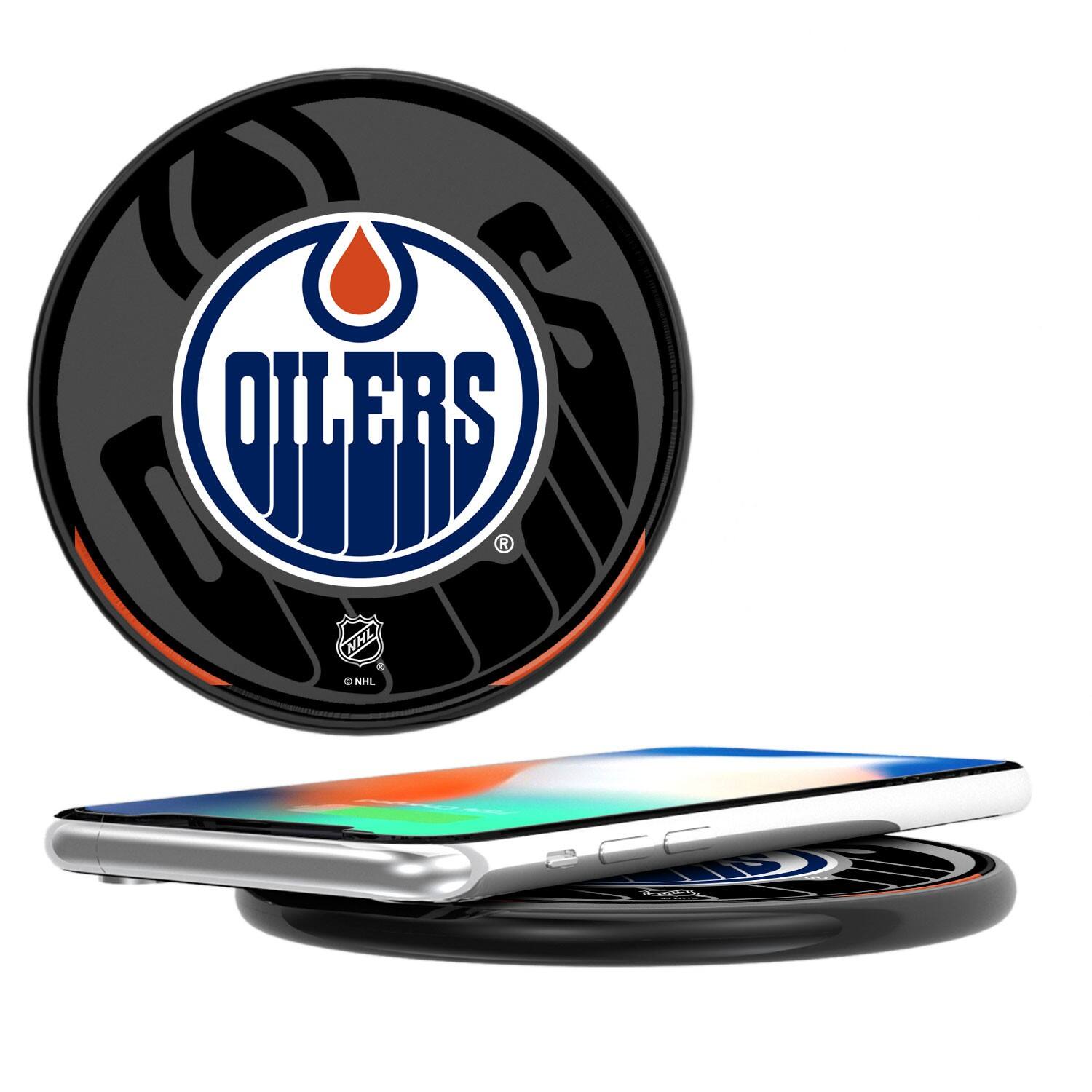 Keyscaper - Edmonton Oilers 15 Watt Wireless Induction Charger - Multicolor
