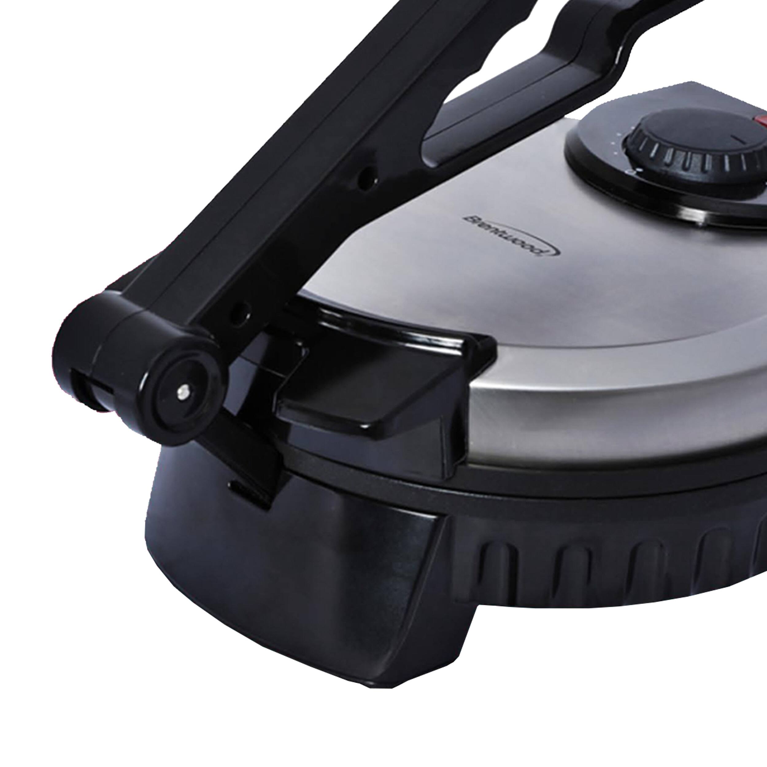 Alt View 5. Brentwood - Brentwood 8 Inch Flatbread and Tortilla Maker - Silver.