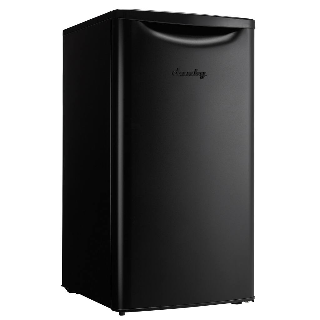 Angle. Danby - 3.3 cu. ft. Contemporary Classic Compact Fridge - Matte Black - Matte Black.