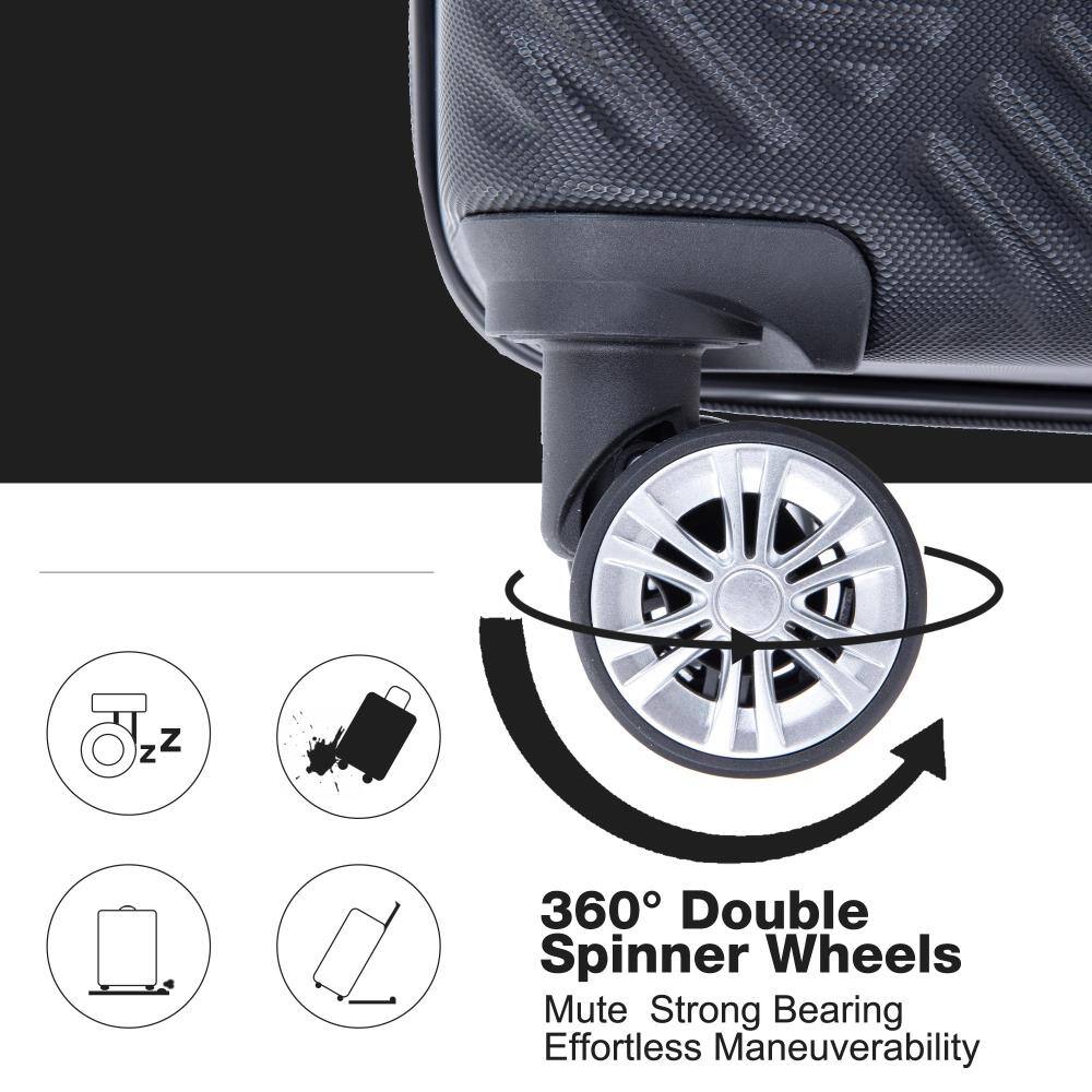 360° Double Spinner Wheels  
Mute Strong Bearing  
Effortless Maneuverability
