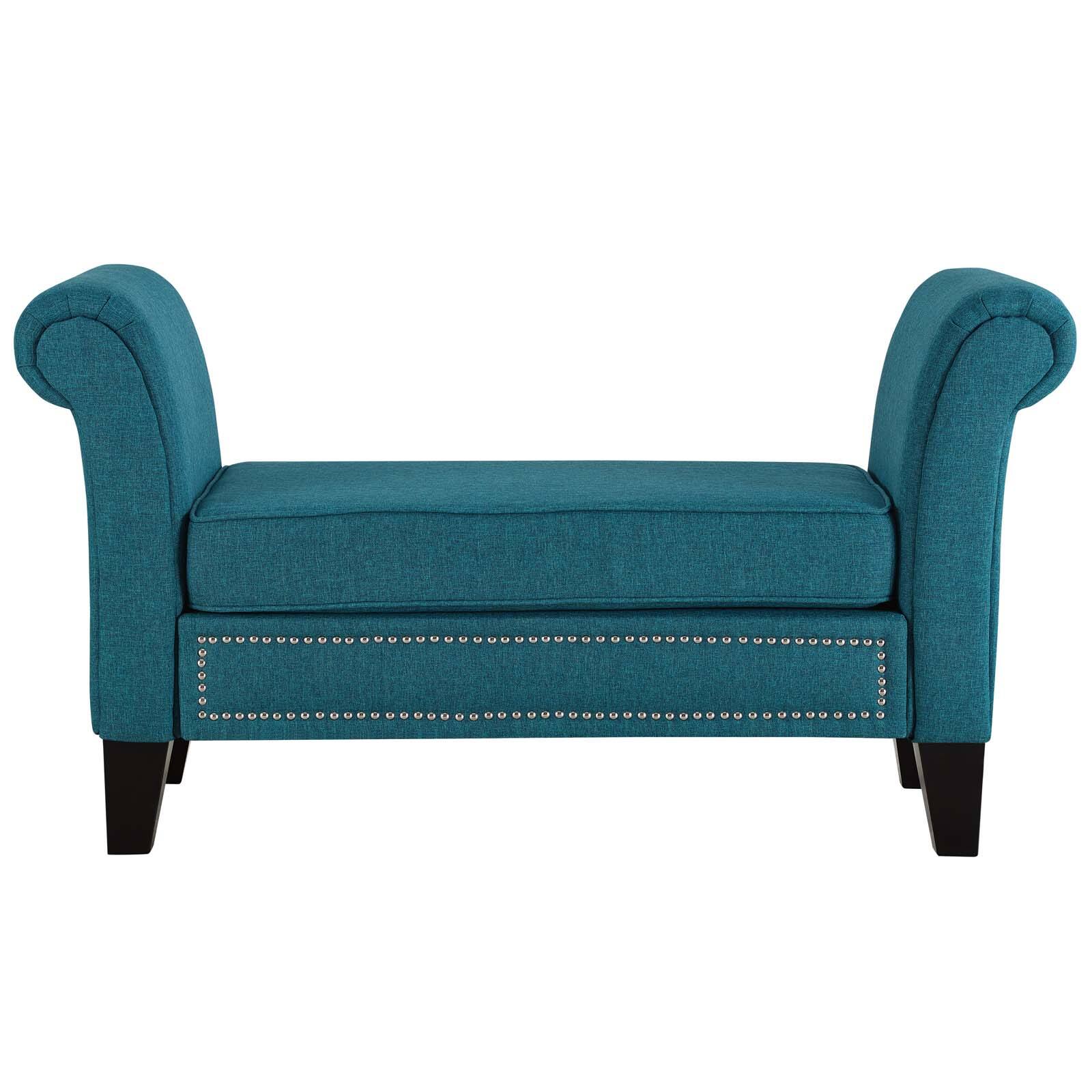 Alt View 1. Modway - Rendezvous Bench by Modway - Teal.