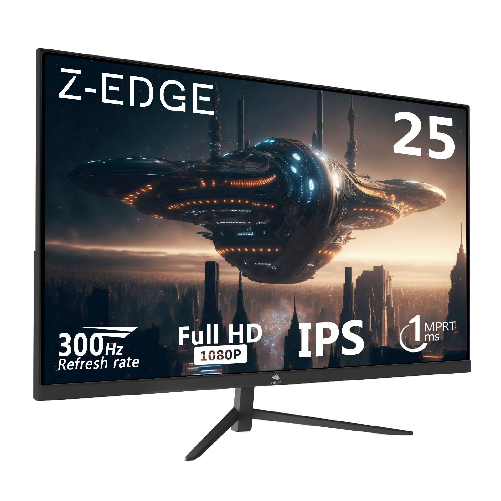 Z-EDGE 25, 300 Hz Refresh rate, Full HD 1080P, IPS, 1 MPRT ms