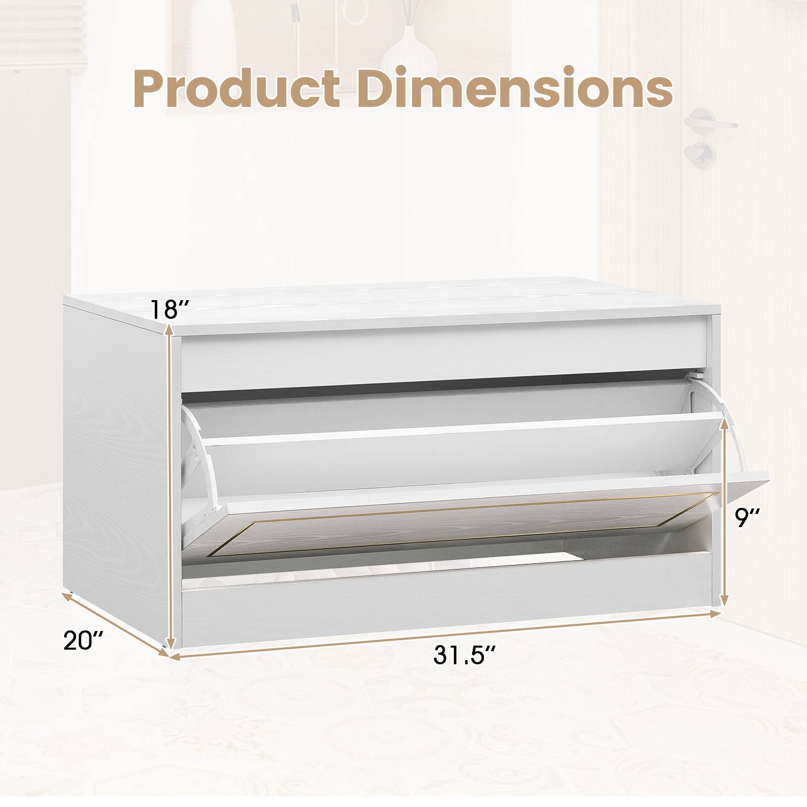 Product Dimensions
18" x 9" x 20" x 31.5"