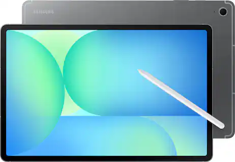 Front. Samsung - Galaxy Tab S10 FE+ - 13.1" 128GB - Wi-Fi - with S-Pen - Gray.