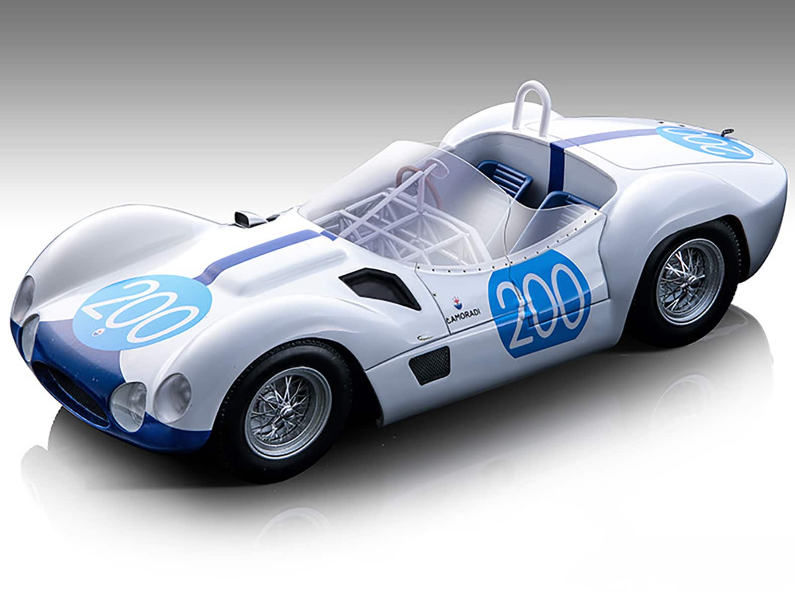 Maserati Birdcage Tipo 61 #200 Maglioli - Vaccarella Targa Florio (1960) Ltd Ed to 80 pcs 1/18 Model Car by Tecnomodel