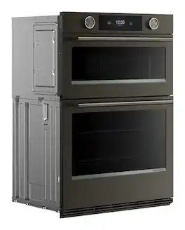 KitchenAid - 30 inch Smart Built-In Electric Combination Wall Oven with Microwave and Intelligent Cooking Camera - Black Ore