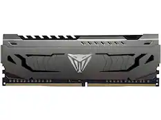 Front. Patriot - Patriot Viper Steel 16GB 288-Pin PC RAM DDR4 3200 (PC4 25600) Desktop Memory Model PVS416G320C6 - Gunmetal Grey.