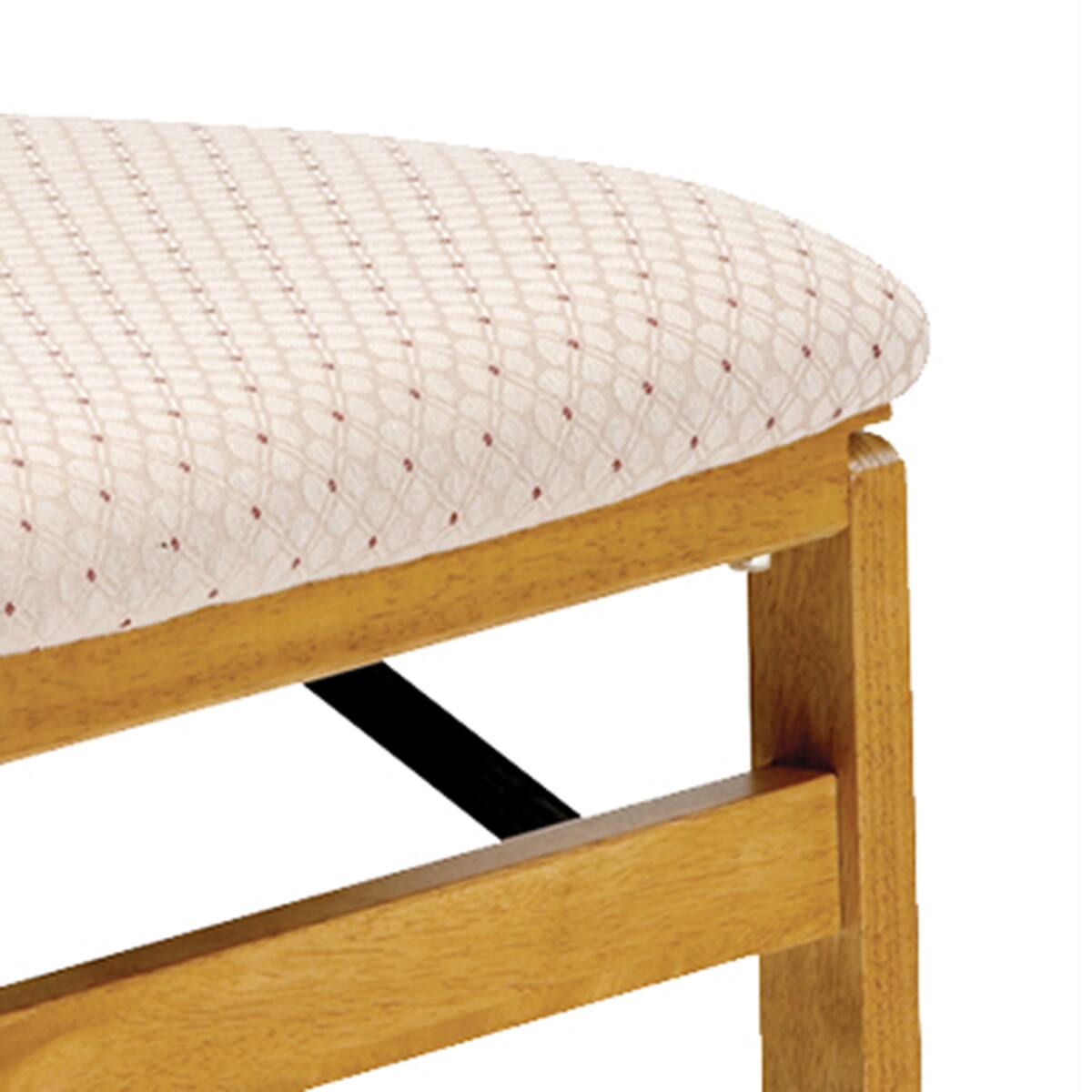 Alt View 1. Stakmore - Stakmore Mission Fusion Folding Chair, Oak Frame with Blush Fabric - Brown.