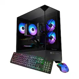 iBUYPOWER - Element SE Gaming Desktop PC - Intel Core i5 14400F, NVIDIA RTX 5060 8GB, 16GB DDR4 Non-RGB RAM, 1TB SSD_ESI5N5605 - Black