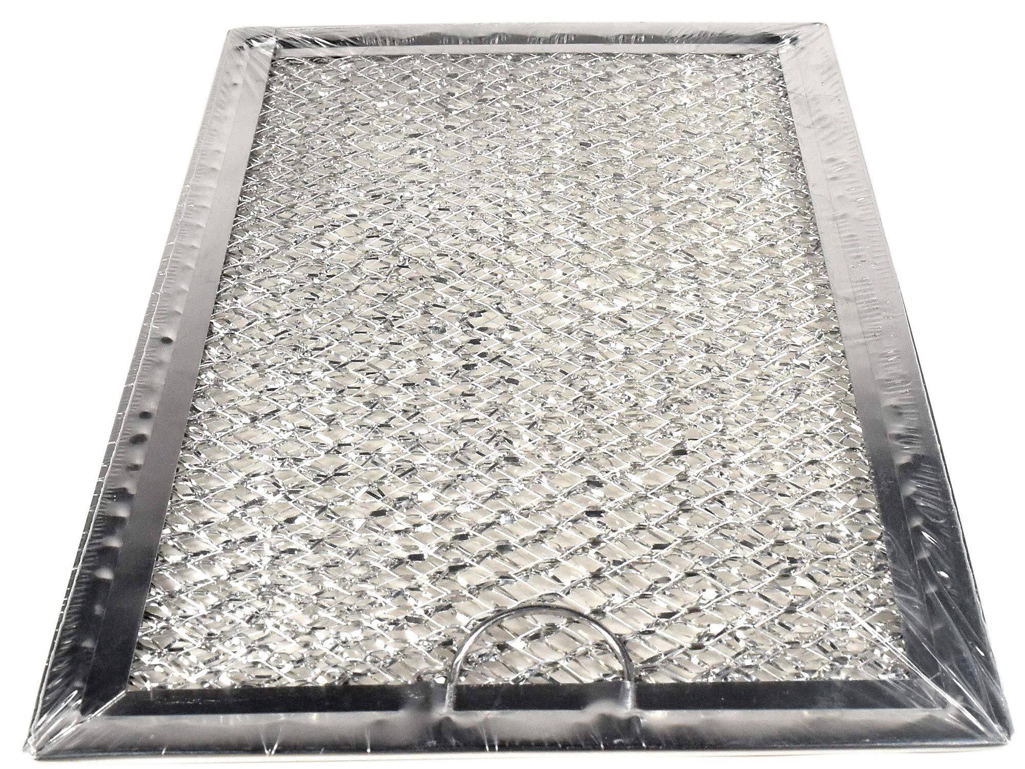 Alt View 4. HQRP - Oven Hood Aluminum Mesh Grease Filter Replacement for GE WB06X10654 Microwave Vent 5 x 7-5/8 in.