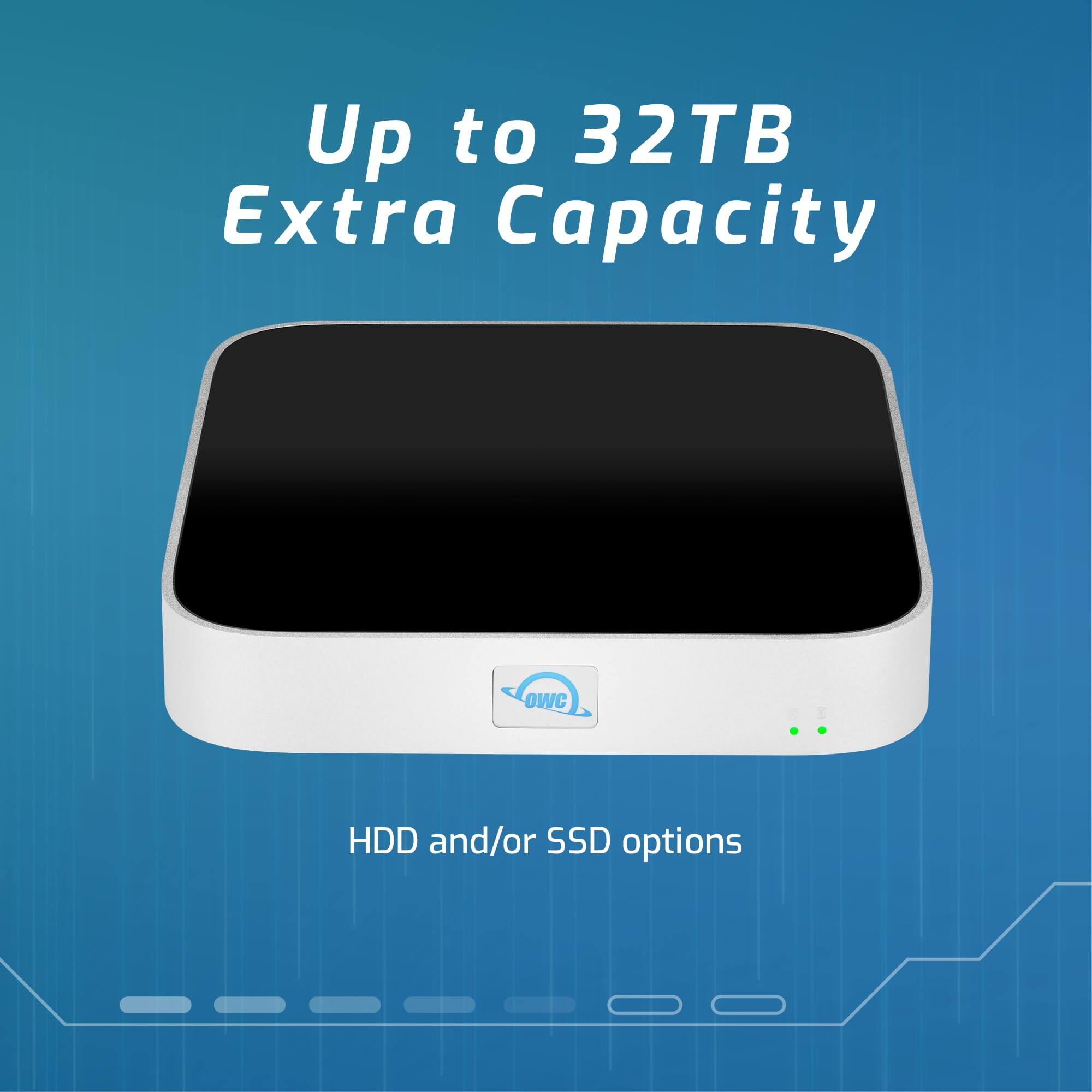 Up to 32TB Extra Capacity

HDD and/or SSD options