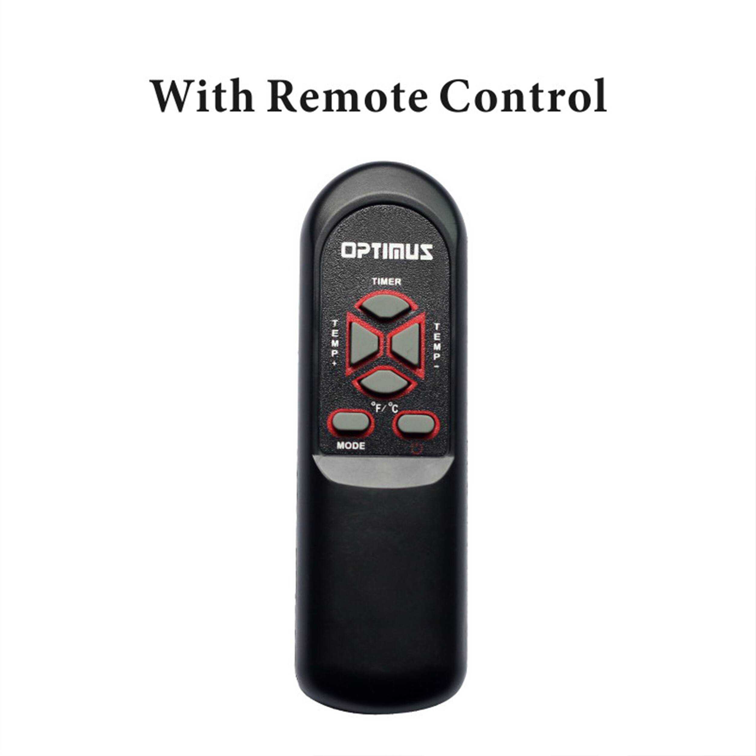 With Remote Control
OPTINUS
TIMER
TEMP
TEMP - "F/C"
MODE