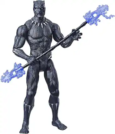 Front. Marvel - Avengers Marvel Black Panther 6"-Scale Marvel Super Hero Action Figure Toy.