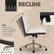 RECLINE into comfort
Slide the lever to recline into a relaxed position and adjust knob tension for custom settings.