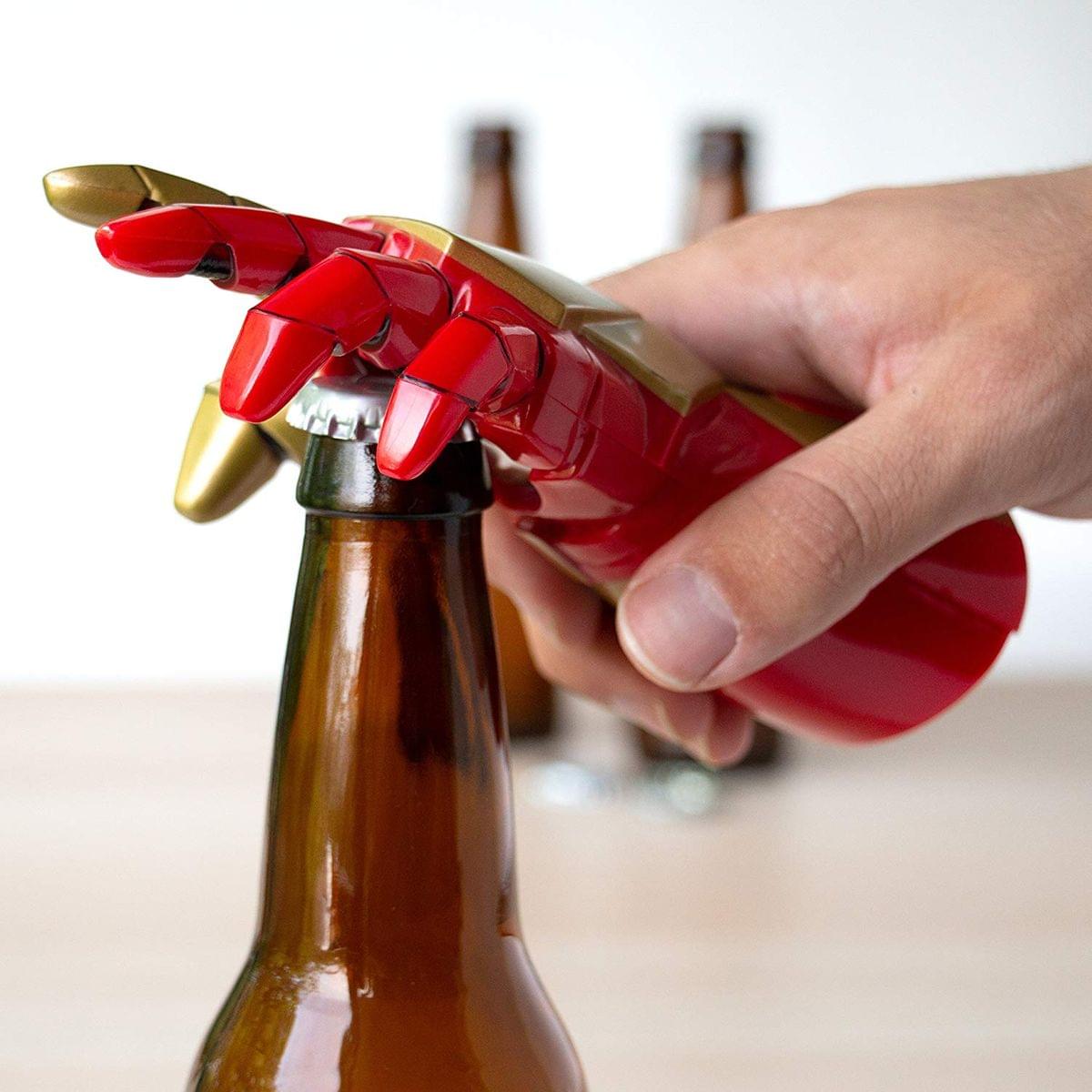 Alt View 2. Marvel - Marvel Iron Man Glove 6-Inch Bottle Opener - Red.
