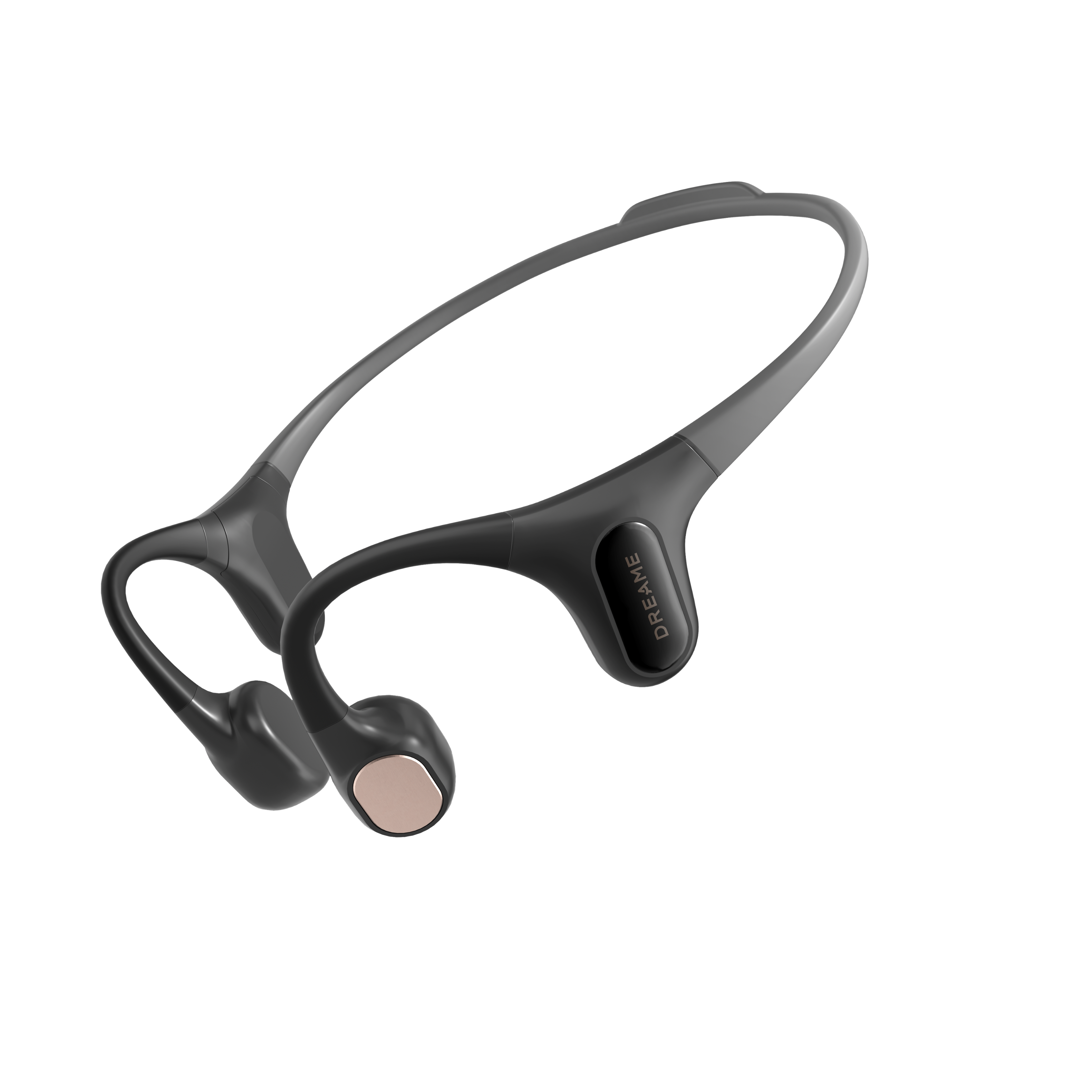Dreame - Aqua Plus Wireless Bone Conduction Open-Ear Bluetooth Sports Headphones - Black