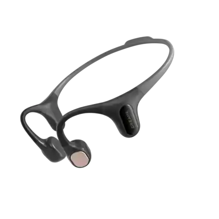Front. Dreame - Dreame - Aqua Plus Wireless Bone Conduction Open-Ear Bluetooth Sports Headphones - Black - Black.