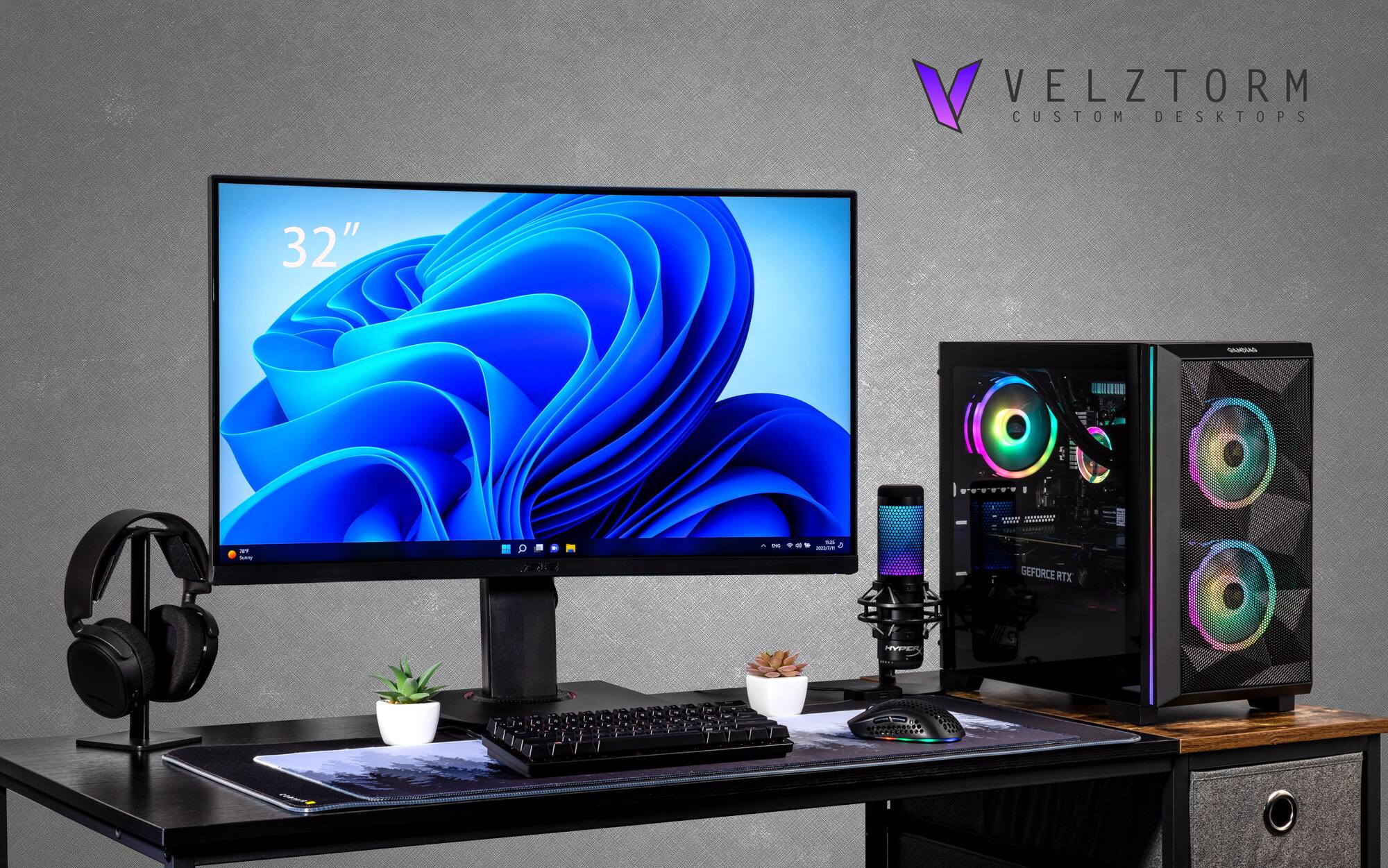 VELZTORM CUSTOM DESKTOPS 32" GEFORCE RTX