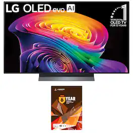 LG - OLED48C6PUA 48 Inch Class OLED AI C6 4K Smart TV with 6 Year Amber Protection Plan (2026)
