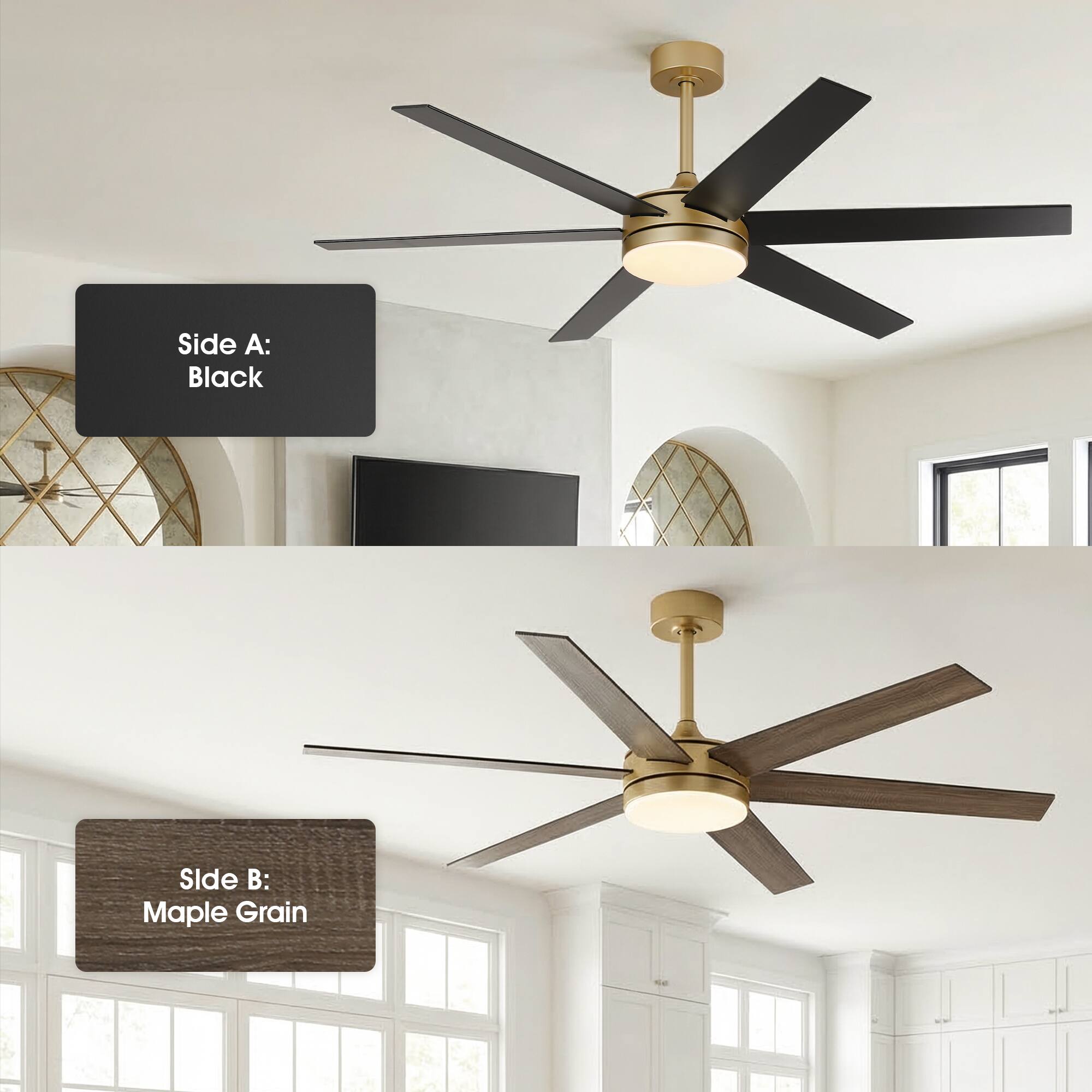 Side A: Black  
Side B: Maple Grain