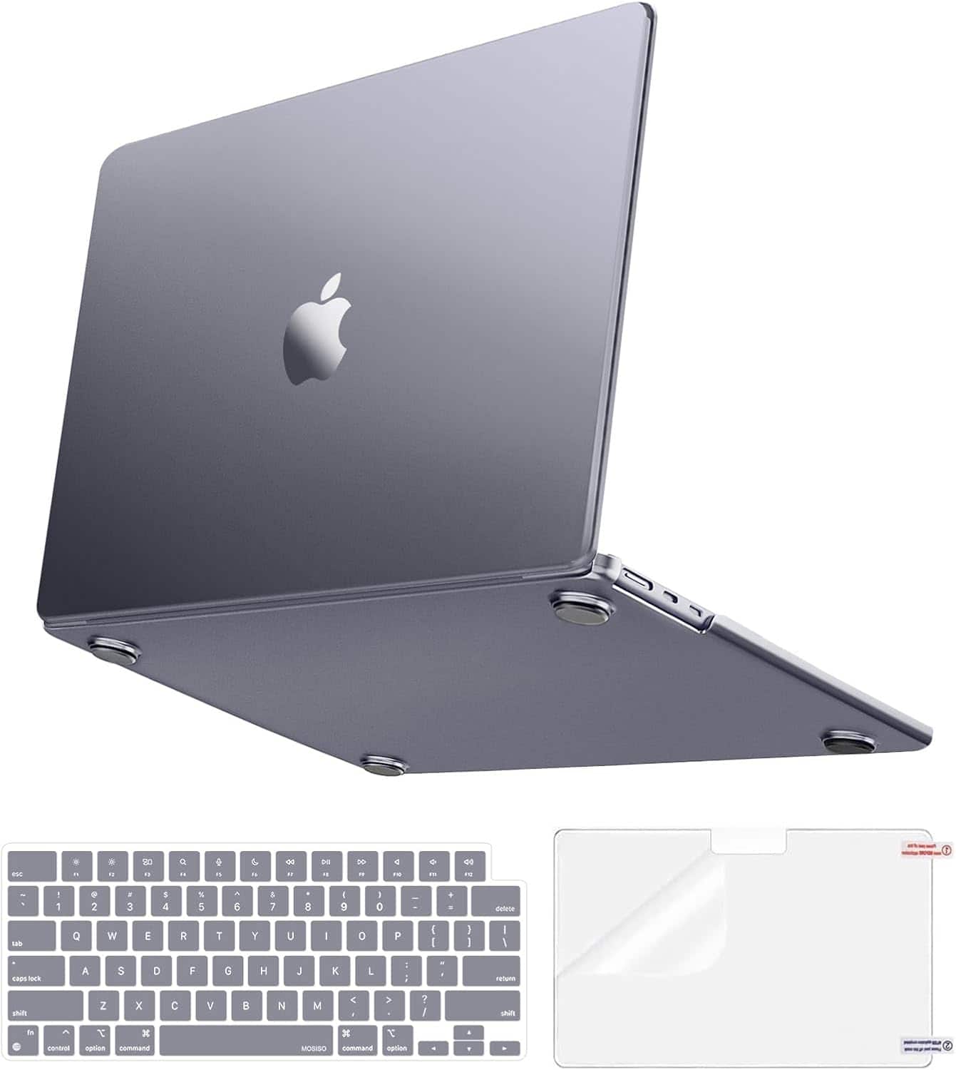 mosiso - Case for MacBook Air 13 inch M5 M4 M3 M2 A3449 A3240 A3113 A2681 3-in-1 Hard Shell Kit - Space Gray Clear price history on PriceWatchPro