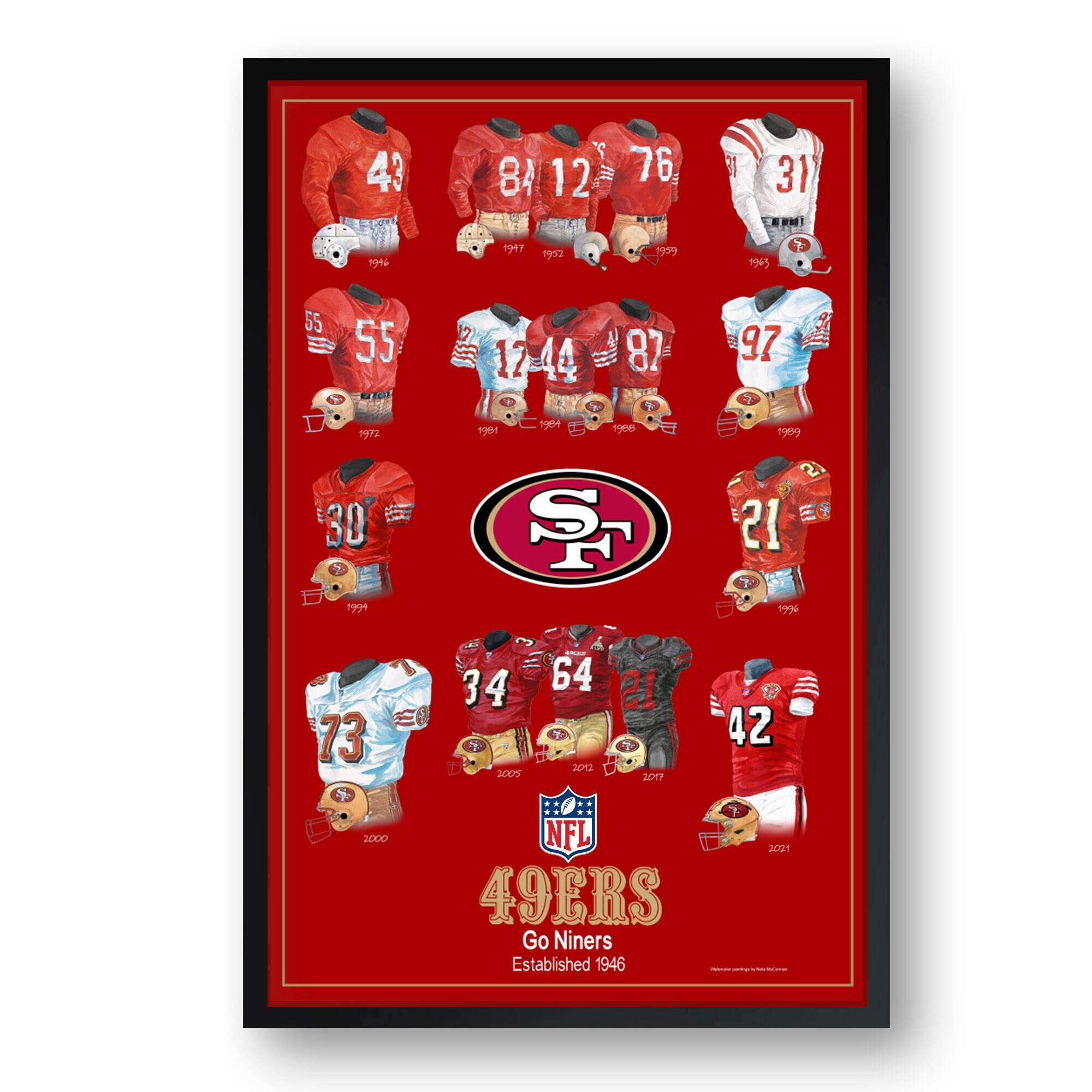 43 84 12 76 31 55 12 44 87 97 30 21 34 64 42 73 49ERS Go Niners Established 1946