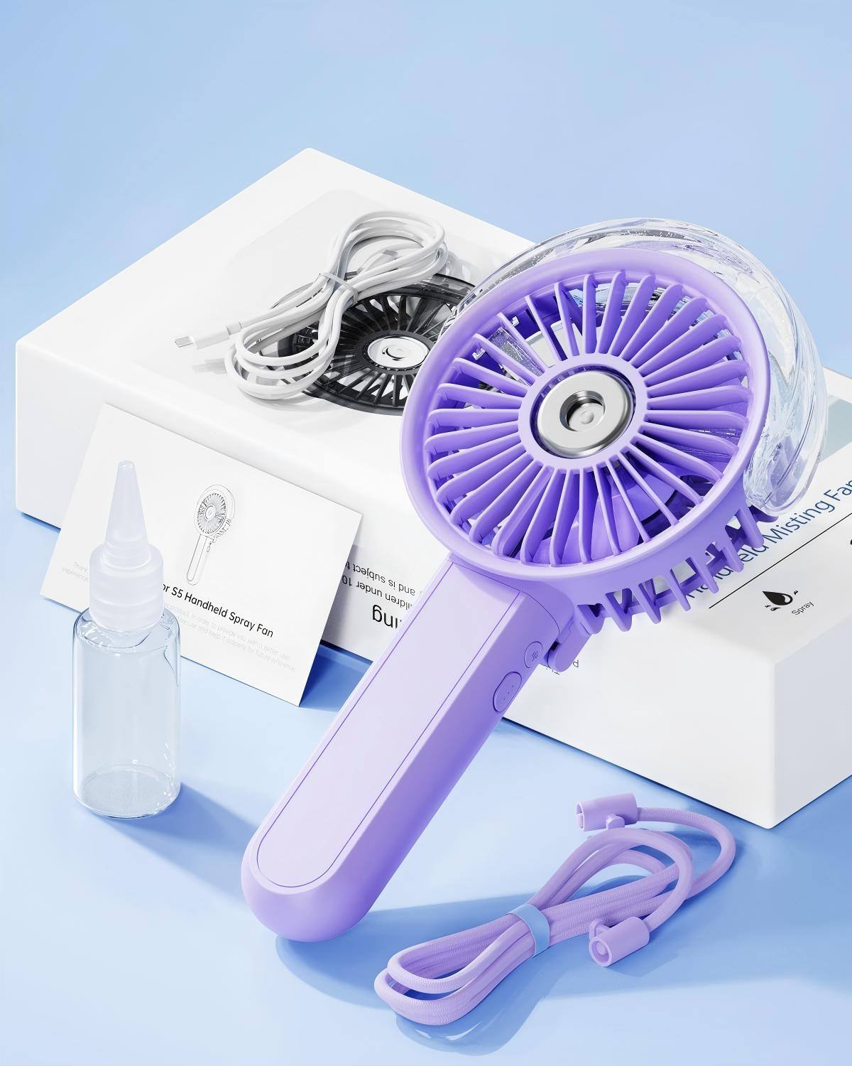55 Handheld Spray Fan 01 balloons spun puE dren ing Fa ela Misting I CH Spray