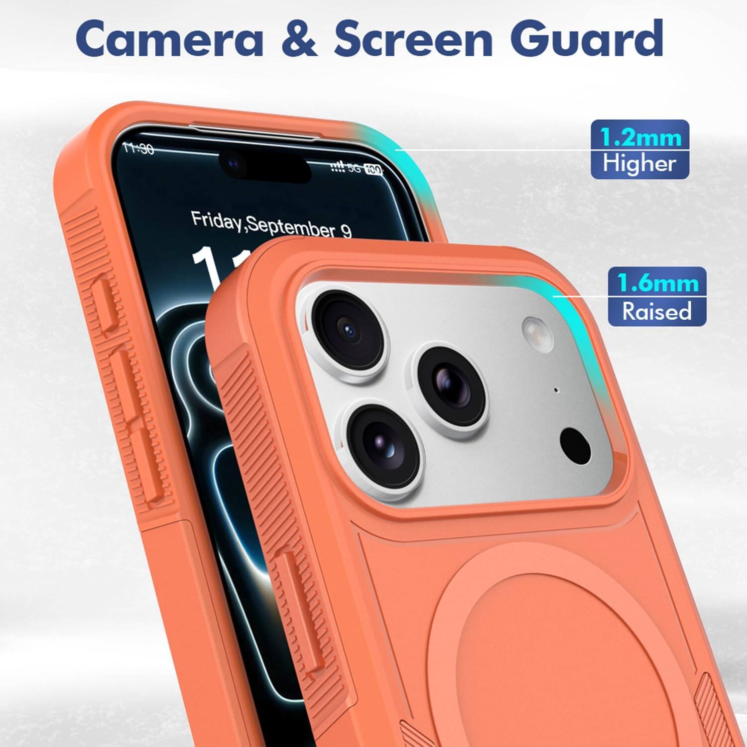 Camera & Screen Guard

11:30 H 5G 200

Friday, September 9

1.2mm Higher

1.6mm Raised
