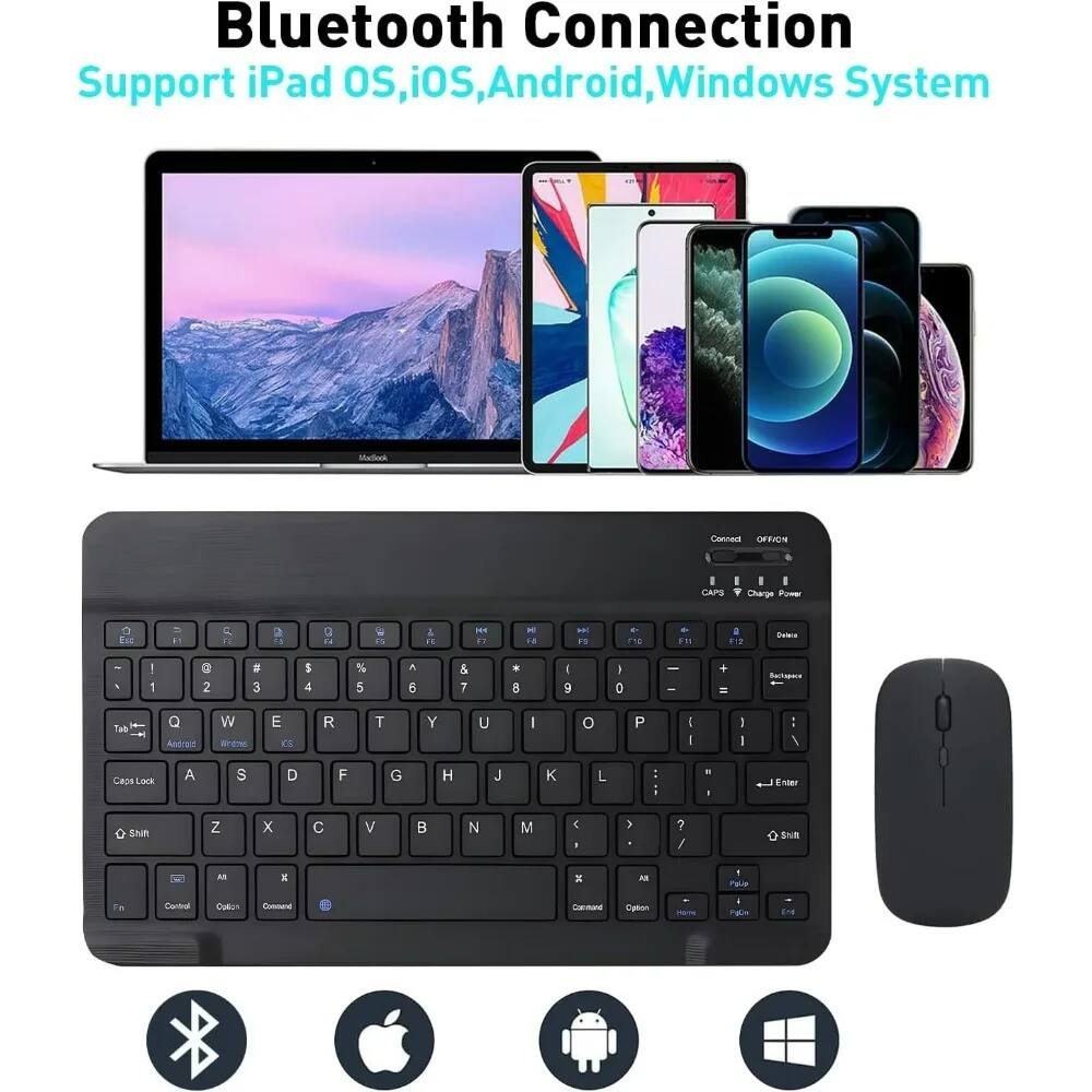 Bluetooth Connection  
Support iPad OS, iOS, Android, Windows System