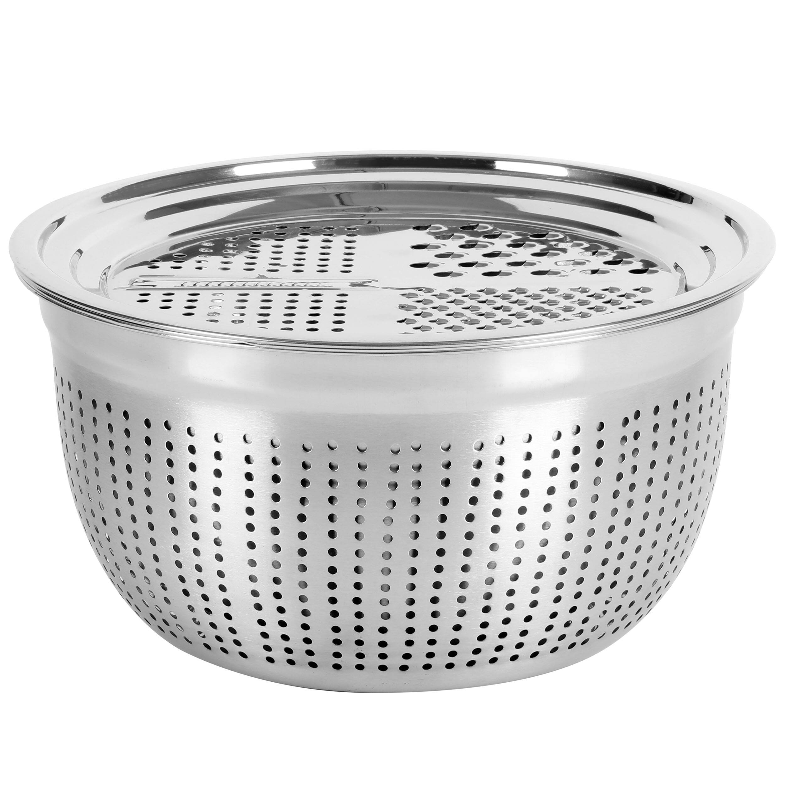 Alt View 5. Oster - Oster 3 Piece Stainless Steel Multifunction Prep Bowl Set - Silver.