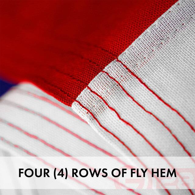 FOUR (4) ROWS OF FLY HEM