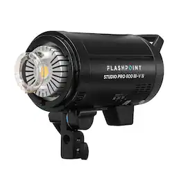 Flashpoint - Studio Pro 600 III-V 600Ws R2 Monolight Strobe Flash with 30W LED Modeling Lamp, Bowens Mount for
