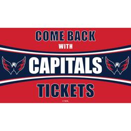 Evergreen Enterprises - Washington Capitals 28" x 16" Come Back With Tickets Door Mat - Multicolor