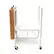 Alt View 7. Origami - Origami RBT Fully Stainless Steel Foldable Kitchen Cart with 4 Wheels, White - White.