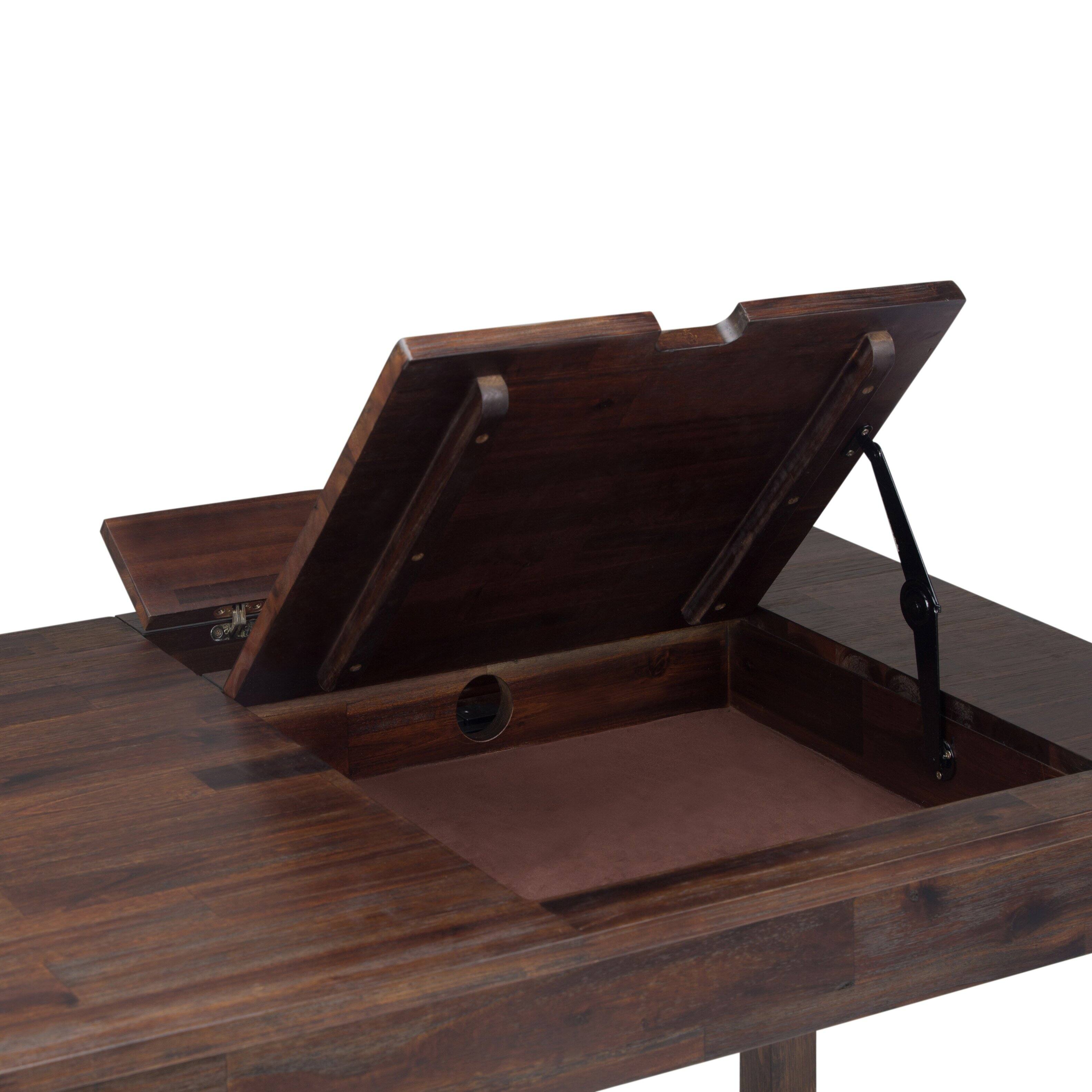 Alt View 13. Simpli Home - Monroe Desk - Distressed Charcoal Brown.