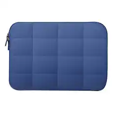 Front. Kitcheniva - Quilted Puffer Carrying Bag Sleeve Case For MacBook Neo 13 Inch A3404 (2026) Indigo - Indigo.