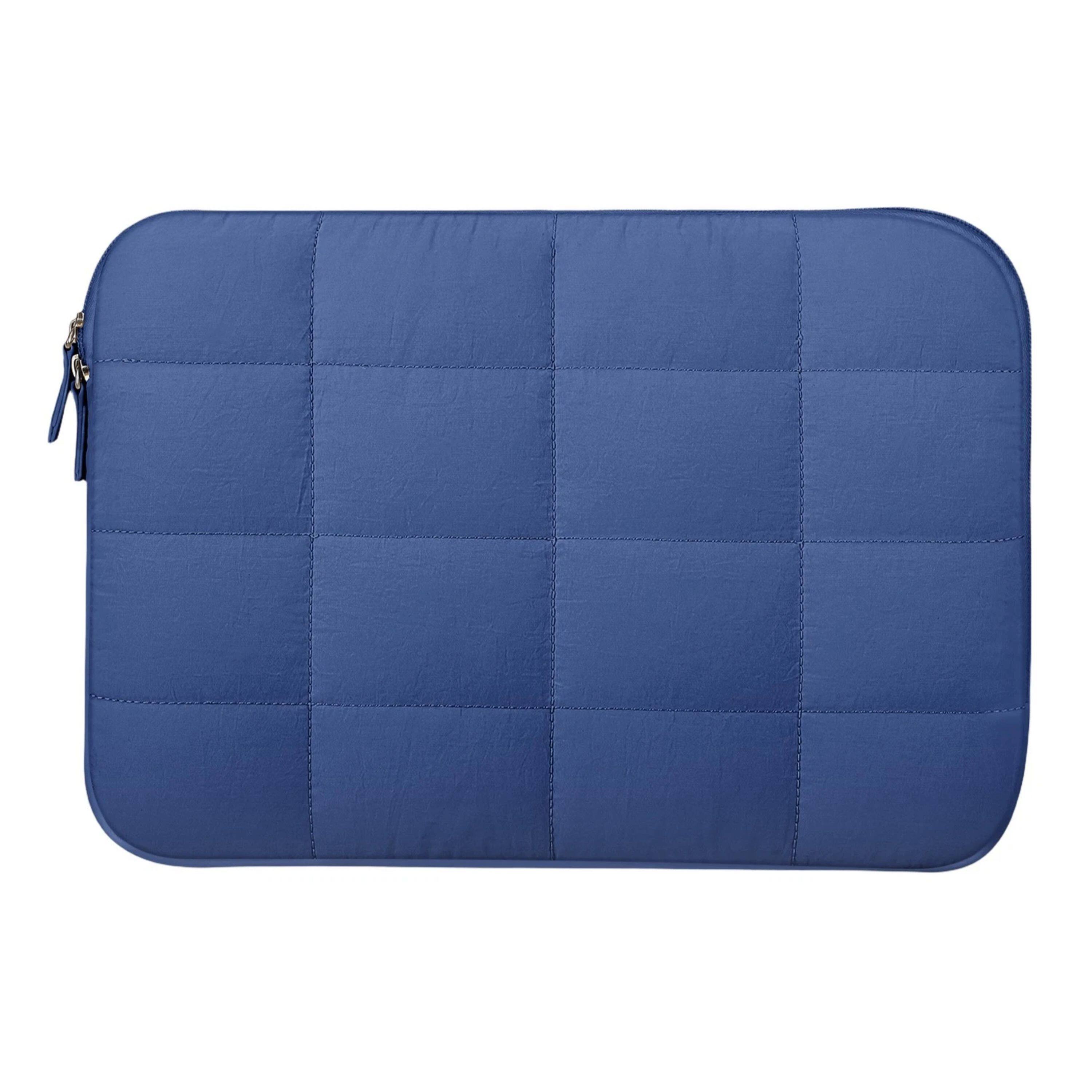 Kitcheniva - Quilted Puffer Carrying Bag Sleeve Case For MacBook Neo 13 Inch A3404 (2026) - Indigo