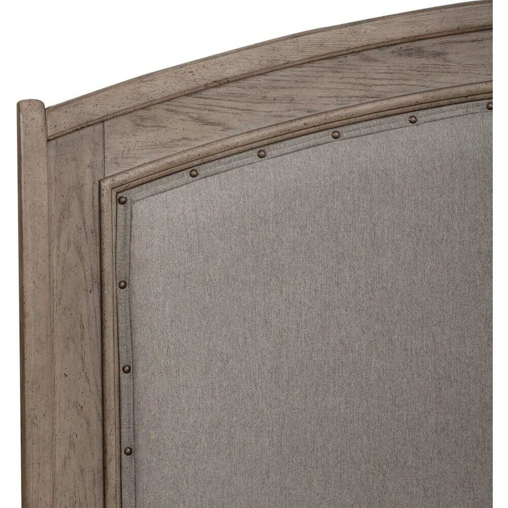 Alt View 2. Liberty Furniture Industries - Avalon Queen Upholstered Headboard with Oak Wood Frame - Burnished Beige - Upholstered Burnished Beige.