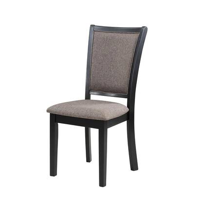 Front. New Classic Furniture - Potomac Dining Chair Black (2 Per Carton) - Brown.