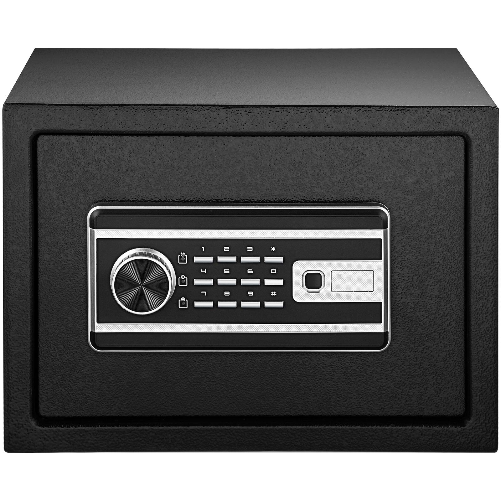 Alt View 5. VEVOR - Safe Box, 0.8 CU.FT Fingerprint Safe Box for Money with 2 Keys & Digital Keypad, Q235 Steel Safe Box for Storing Cash - Black.